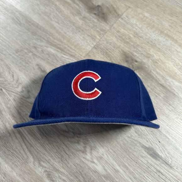 Vintage Sports Specialties Chicago Cubs Snapback Hat Blue Wool Blend Cap MLB - Picture 8 of 10